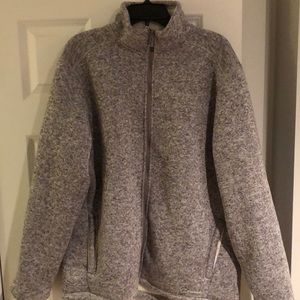 Grey Avalanche Fleece lined sweatshirt